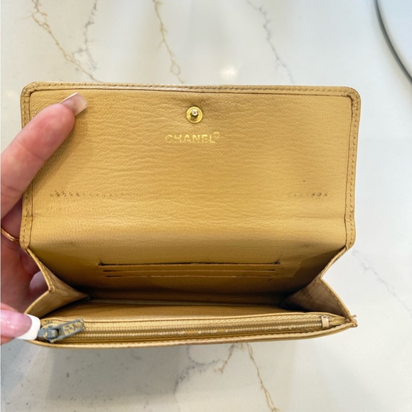 Chanel Tan Leather Wallet - Picture 3 of 6